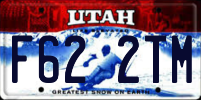 UT license plate F622TM
