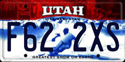 UT license plate F622XS