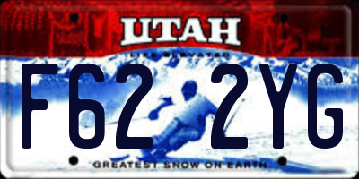 UT license plate F622YG