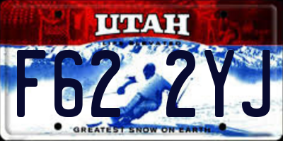 UT license plate F622YJ