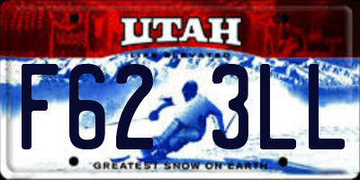 UT license plate F623LL