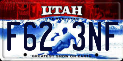 UT license plate F623NF