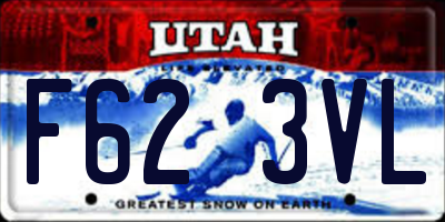UT license plate F623VL