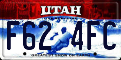 UT license plate F624FC
