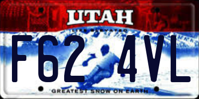 UT license plate F624VL