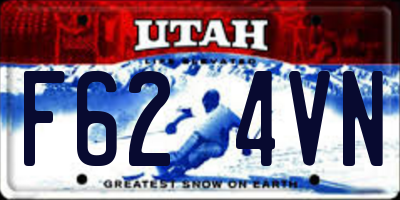 UT license plate F624VN