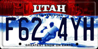 UT license plate F624YH