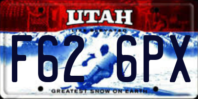 UT license plate F626PX