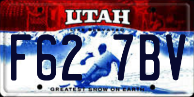 UT license plate F627BV