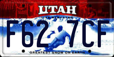 UT license plate F627CF