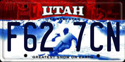 UT license plate F627CN