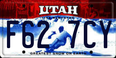 UT license plate F627CY