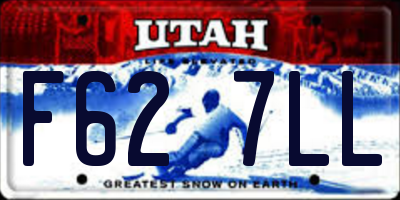 UT license plate F627LL
