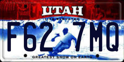 UT license plate F627MQ
