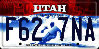 UT license plate F627NA