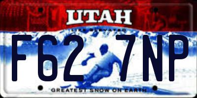 UT license plate F627NP
