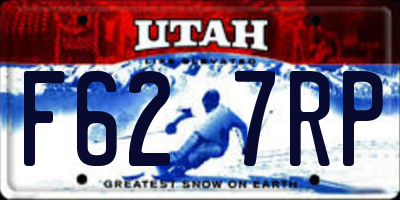 UT license plate F627RP