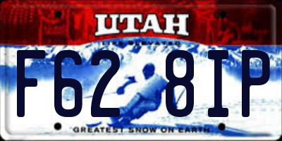 UT license plate F628IP