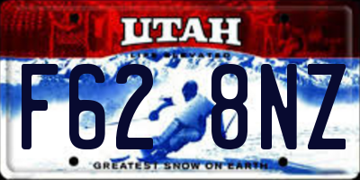 UT license plate F628NZ