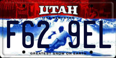UT license plate F629EL