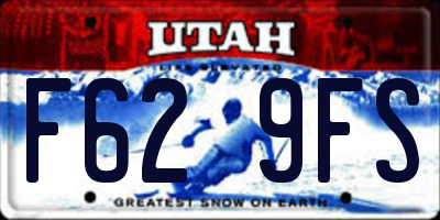 UT license plate F629FS
