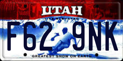 UT license plate F629NK