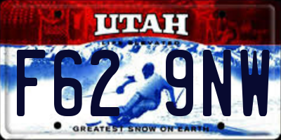 UT license plate F629NW
