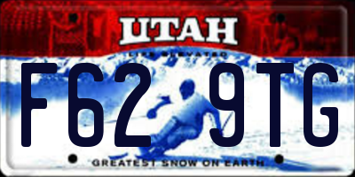 UT license plate F629TG