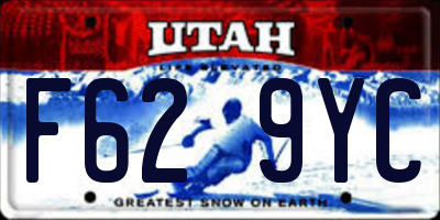 UT license plate F629YC