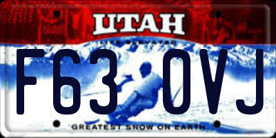 UT license plate F630VJ