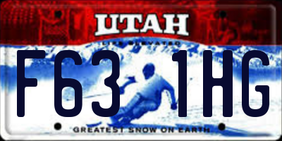 UT license plate F631HG