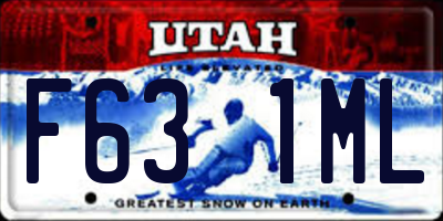 UT license plate F631ML