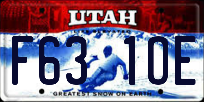 UT license plate F631OE