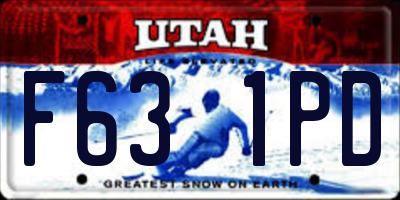 UT license plate F631PD