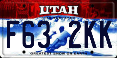 UT license plate F632KK