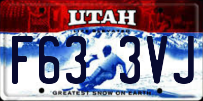 UT license plate F633VJ