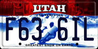 UT license plate F636IL