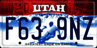 UT license plate F639NZ