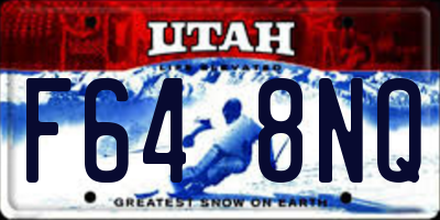 UT license plate F648NQ