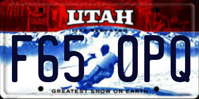 UT license plate F650PQ