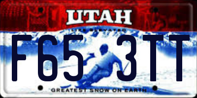 UT license plate F653TT