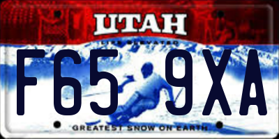 UT license plate F659XA