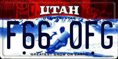 UT license plate F660FG