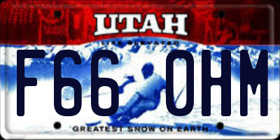 UT license plate F660HM
