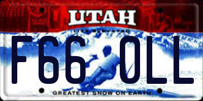 UT license plate F660LL