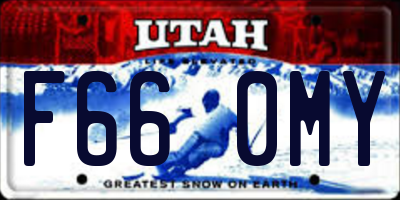 UT license plate F660MY