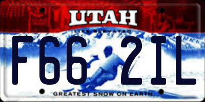 UT license plate F662IL