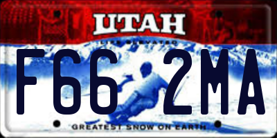 UT license plate F662MA