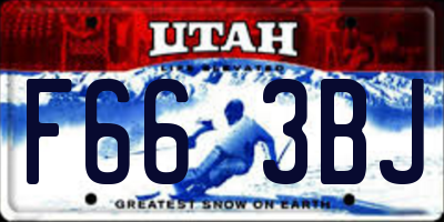 UT license plate F663BJ