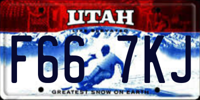 UT license plate F667KJ